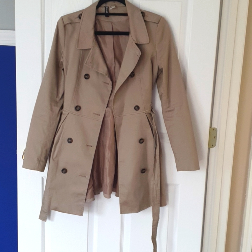 Beige/Tan Trench Coat by H&M
